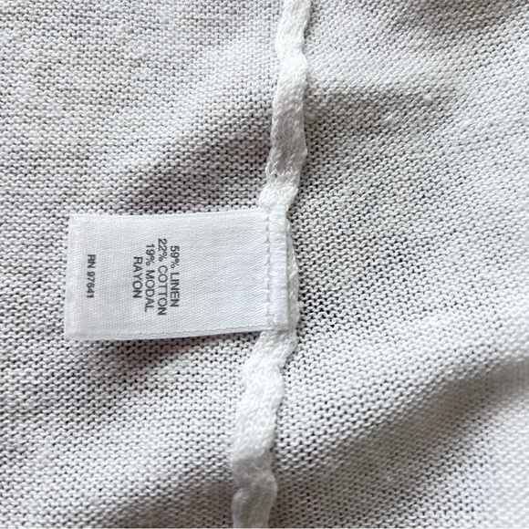 JJill linen open cardigan Size Large - Picture 3 of 3
